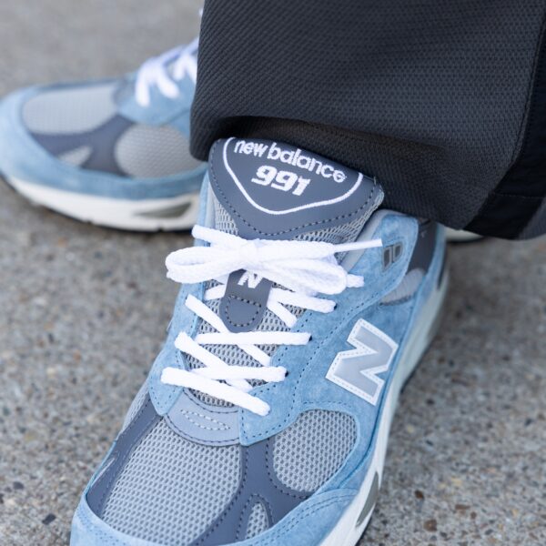 Giày New Balance 991 Made in England 'Dusty Blue' M991BGG - Hình ảnh 3