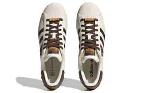 Giay Adidas Originals Superstar 'Cream White Brown' GY2524