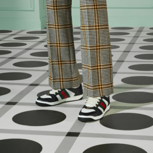 Giay Gucci Screener Sneaker 'Black White' 546163-AAA4S-1061