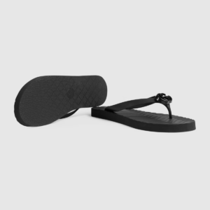 Dep Gucci Chevron Thong Sandal 'Black' 659229-J8710-1000