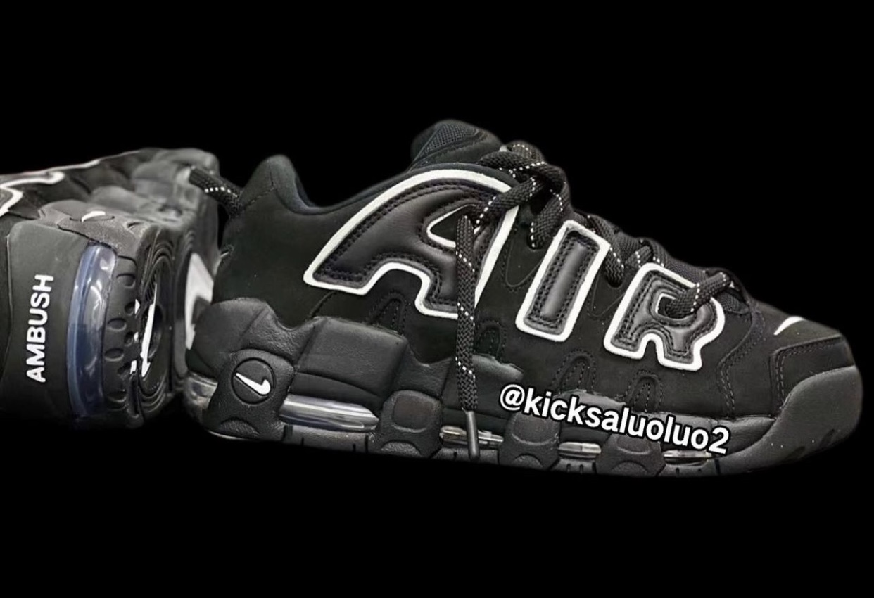 Hình ảnh đầu tiên về phiên bản AMBUSH x Nike Air More Uptempo "Black/White" Hinh anh 4: Hinh anh dau tien ve phien ban AMBUSH x Nike Air More Uptempo "Black/White"