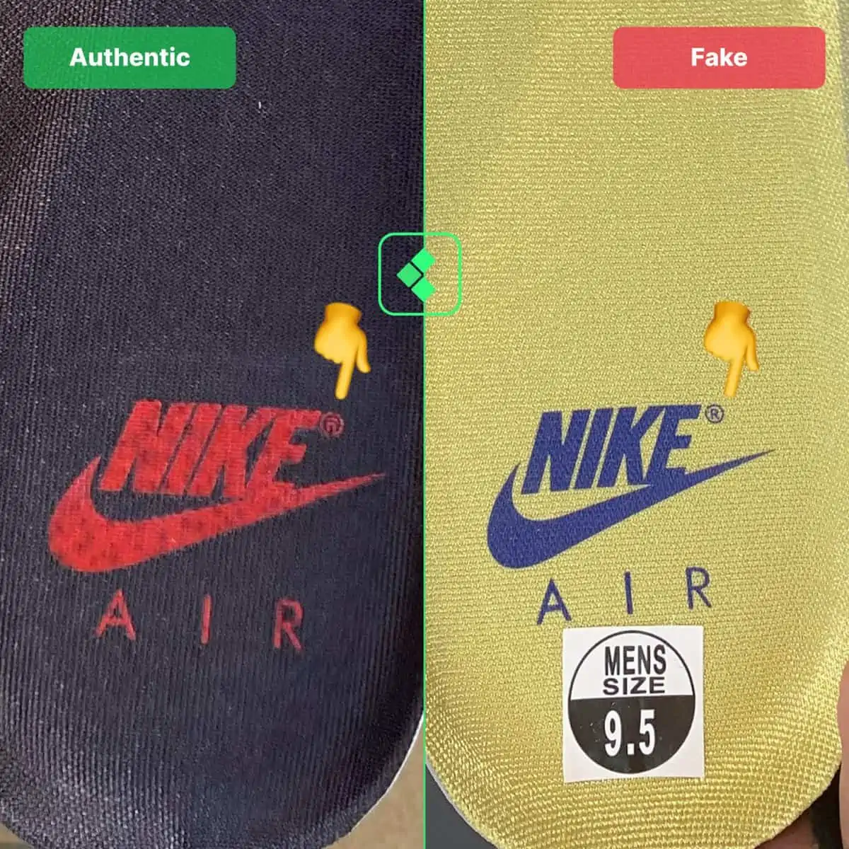 Vài mẹo giúp bạn phân biệt Travis Scott Air Max 1 real và fake Hinh anh 6: Vai meo giup ban phan biet Travis Scott Air Max 1 real va fake