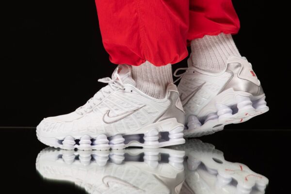 Giày Nike Shox TL 'White Silver' AR3566-100 - Hình ảnh 3