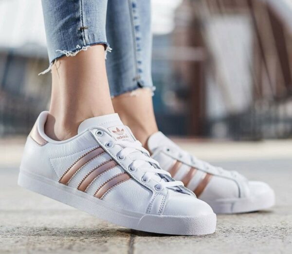 Giay Adidas Coast Star 'White Copper Metallic' EE6201