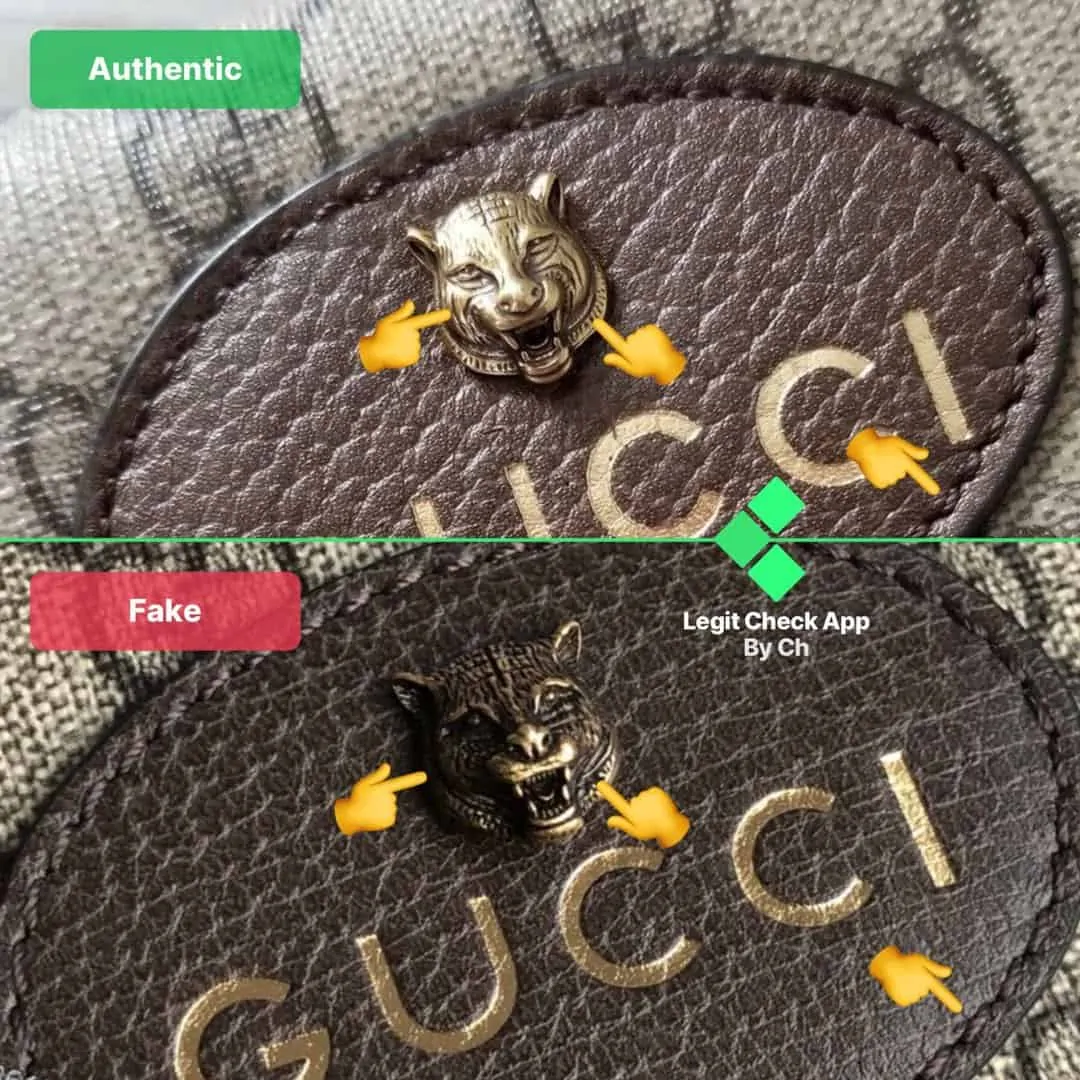 Hinh anh 5: Legit Check: Cach phan biet tui Gucci Tiger Head Supreme Real va Fake