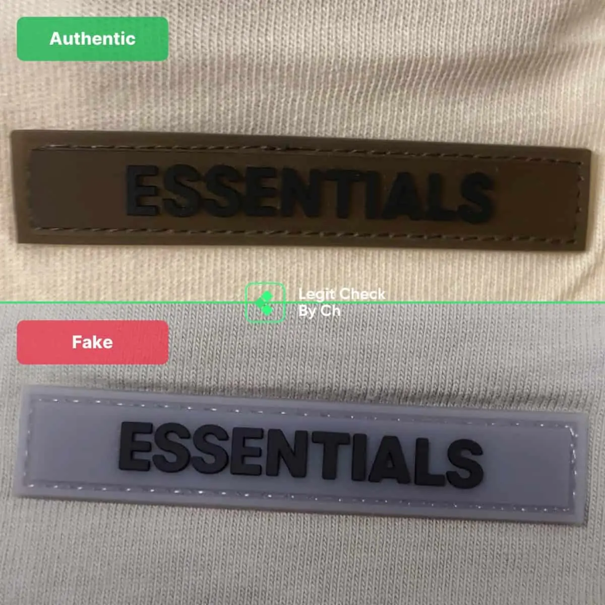 Vài mẹo giúp bạn phân biệt Fear Of God Essentials T-Shirts fake Hinh anh 6: Vai meo giup ban phan biet Fear Of God Essentials T-Shirts fake