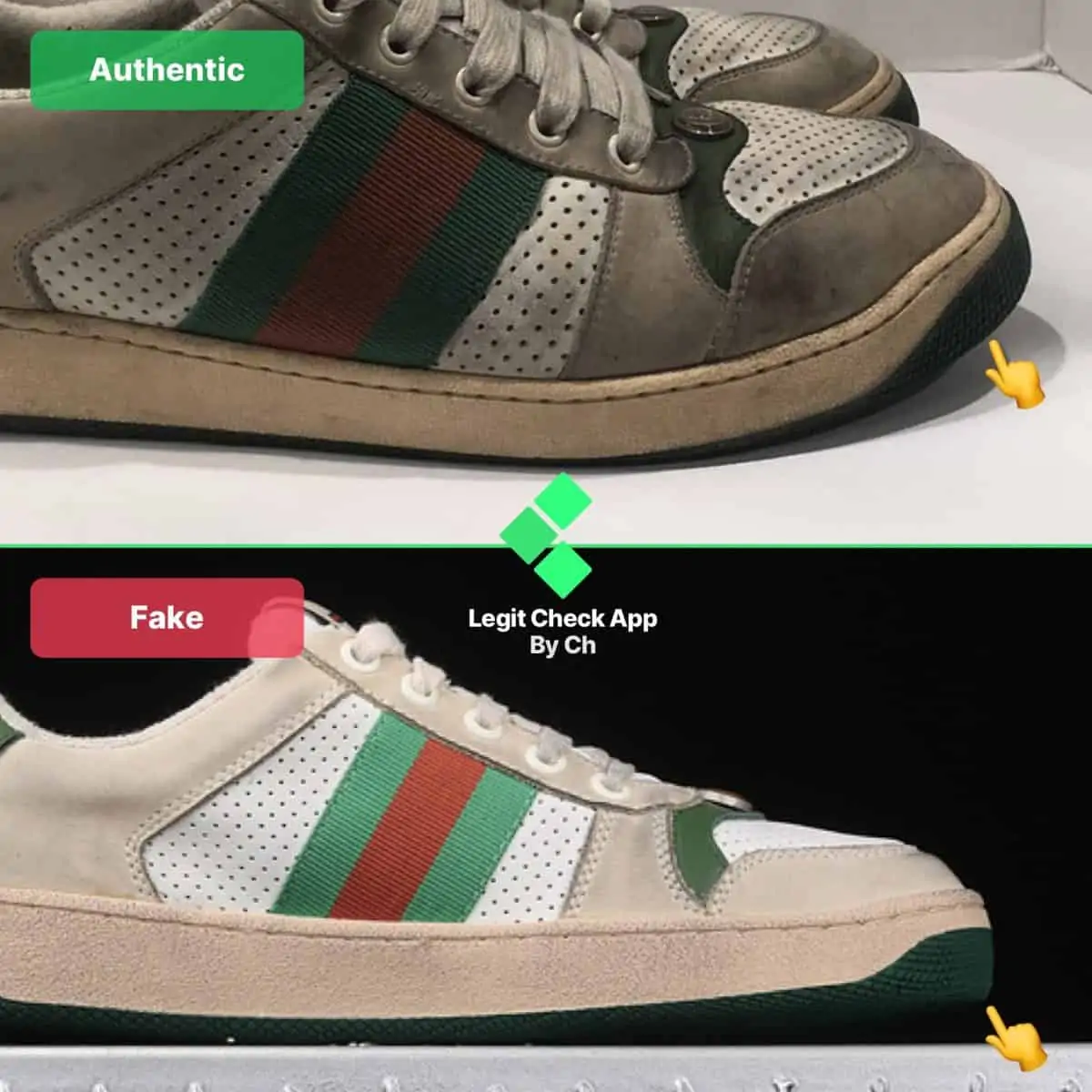 Hinh anh 8: Legit Check: Cach phan biet giay Gucci Screener Real va Fake