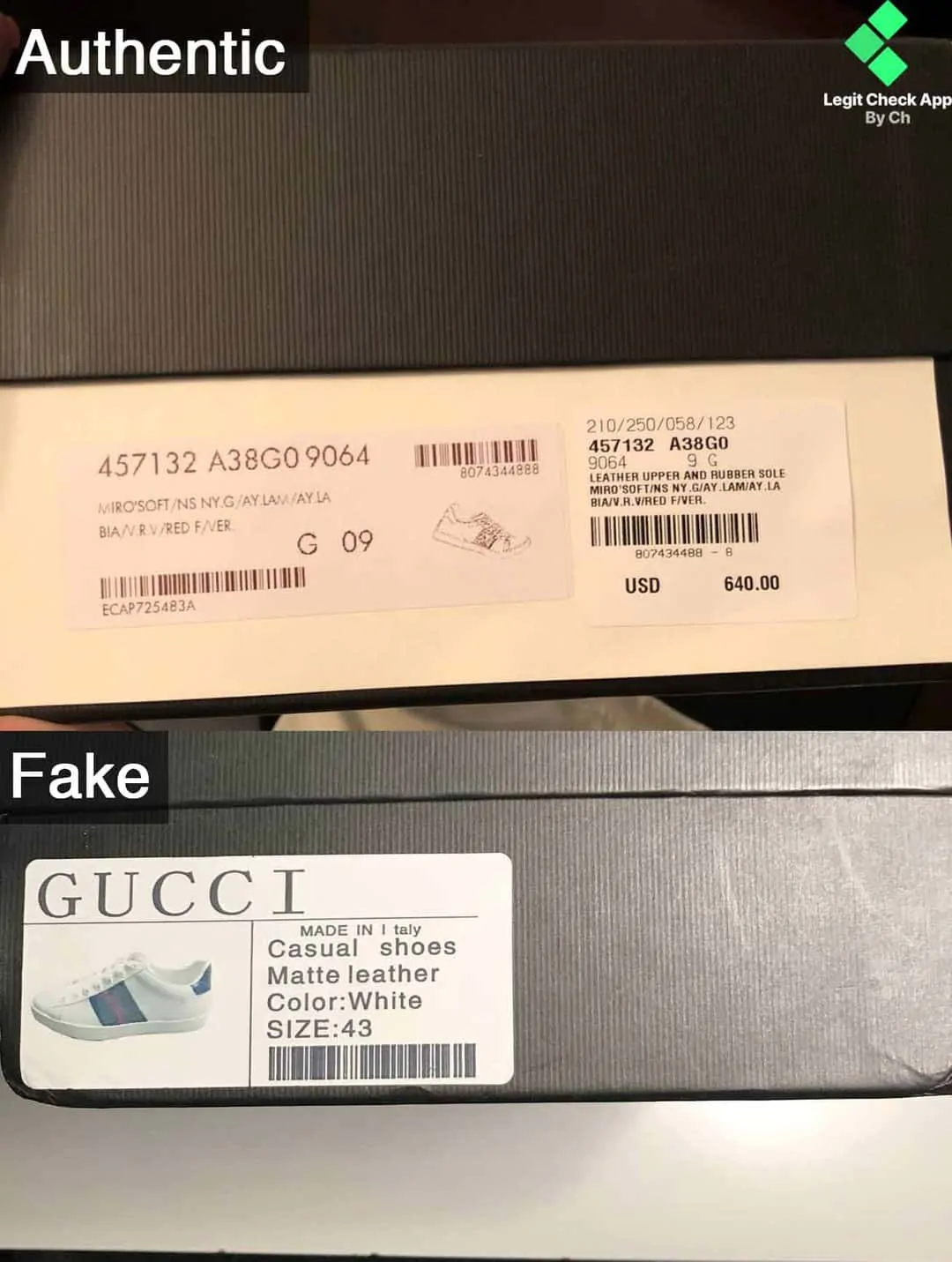 Hinh anh 14: Legit Check: Cach phan biet giay Gucci Ace Real va Fake