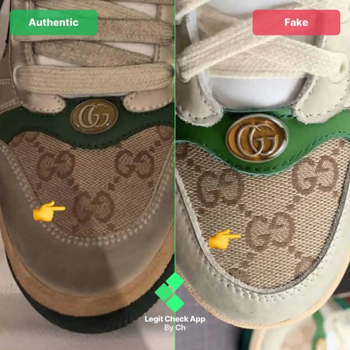 Hinh anh 9: Legit Check: Cach phan biet giay Gucci Screener Real va Fake
