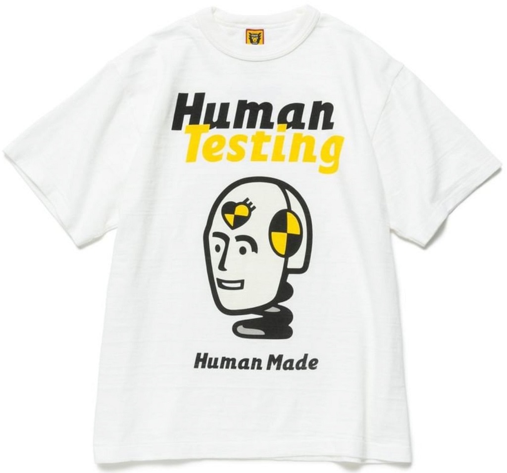 Áo Human Made X Asap Rocky Human Testing T-Shirt 'White'