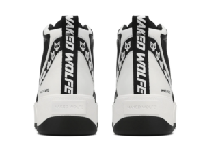 Giay Naked Wolfe King 'Black White Leather'