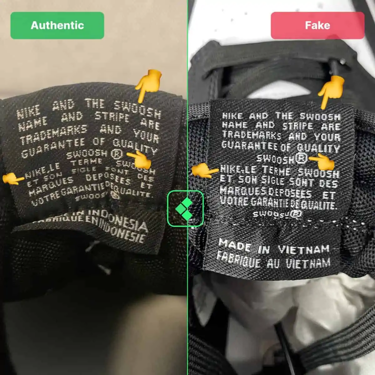 Hinh anh 3: Legitcheck: Cach phan biet Nike Dunk Panda real va fake