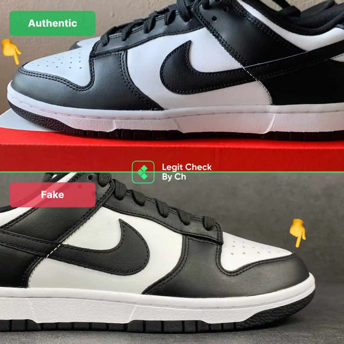 Hinh anh 7: Legitcheck: Cach phan biet Nike Dunk Panda real va fake