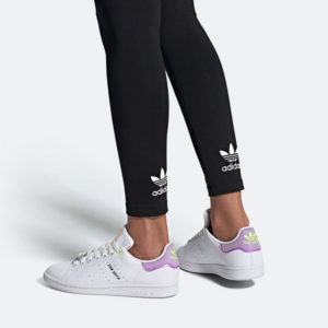 Giay Adidas Stan Smith 'White Purple Lime' FZ3653