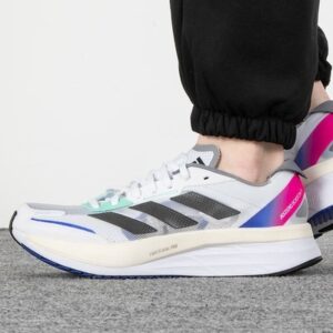 Giay Adidas Adizero Boston 11 'White Lucid Blue Fuchsia' HQ3693