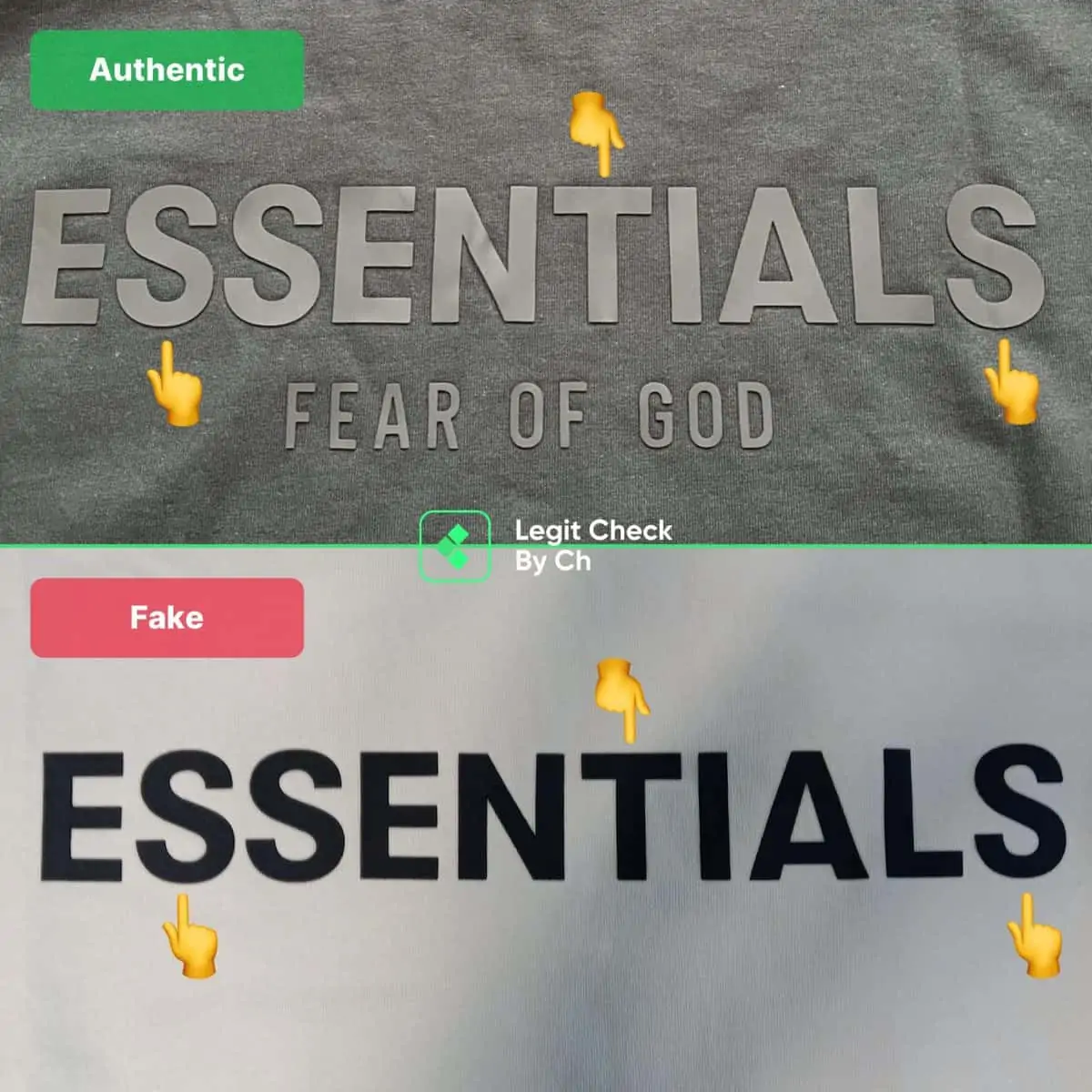 Vài mẹo giúp bạn phân biệt Fear Of God Essentials T-Shirts fake Hinh anh 5: Vai meo giup ban phan biet Fear Of God Essentials T-Shirts fake