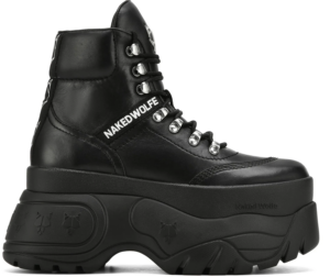 Giày Naked Wolfe Spike 'Black Leather'