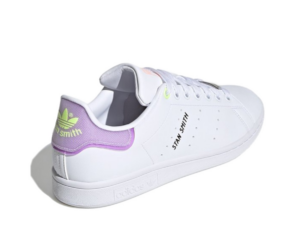 Giay Adidas Stan Smith 'White Purple Lime' FZ3653
