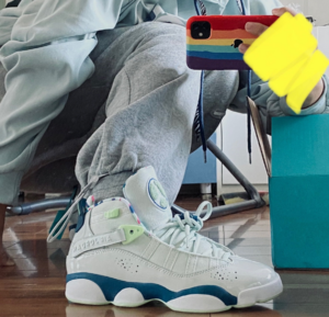 Giay Nike Jordan 6 Rings GS 'Green Abyss' 323399-003