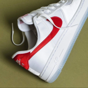 Nike Air Force 1 Low Satin White/Red DX6541-100