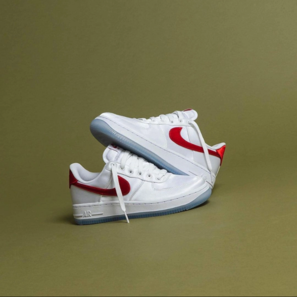 Nike WMNS Air Force 1 Low Satin White Red DX6541-100