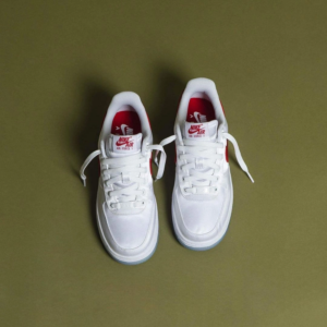 Nike Air Force 1 Low Satin White/Red DX6541-100