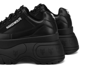 Giay Naked Wolfer Sprinter 'Black Leather'