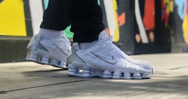 Giày Nike Shox TL 'White Silver' AR3566-100 - Hình ảnh 7