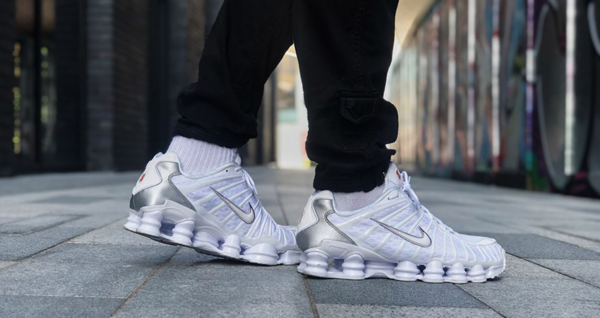 Giày Nike Shox TL 'White Silver' AR3566-100 - Hình ảnh 4