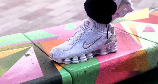 Giày Nike Shox TL 'White Silver' AR3566-100 - Hình ảnh 5