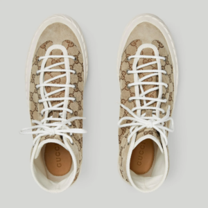 Giay Gucci High Top GG 'Beige Ebony' 738995-FABQA-9796