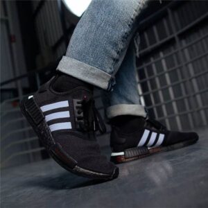 Adidas NMD_R1 Japanese Side Print Sneakers - Black