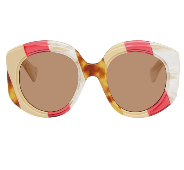 Kính Gucci Oversized Round 'Beige Red' GG1308S-003