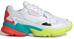 Giay Adidas Originals Falcon 'White Aqua Red' EH0319