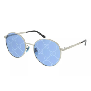 Kinh Gucci Mirror Logo Round Sunglasses 'Blue' GG0944SA-004