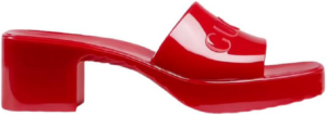 Dep Gucci Rubber Platform Slide Sandal 'Red' 624730-J8700-6433