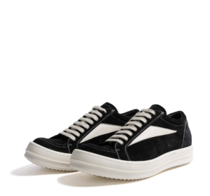 Giay Rick Owens Suede Vintage 'Black Milk White' RP01C5888LVSLPO-911