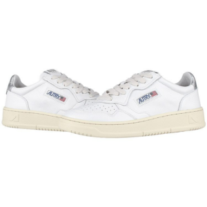 Giay Autry Medalist Low Leather 'White Silver' AULM-LL05