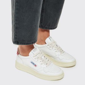 Giay Autry Medalist Low Leather 'White' AULW-LL15