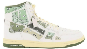 Giay Amiri Skel Hi Top 'White Green' MFS032-790