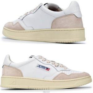 Giay Autry Medalist Low Leather Suede 'White' AULW-LS33