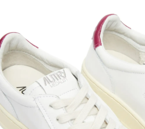 Giay Autry Medalist Low Leather 'White Burgundy' AULM-LL43