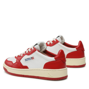Giay Autry Medalist Low Leather 'Red White' AULM-WB02