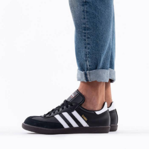 Giay Adidas Samba Leather 'Black White' 019000