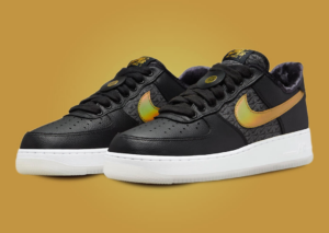 Giay Nike Air Force 1 Low LV8 'Black Metallic Gold' FN6977-010