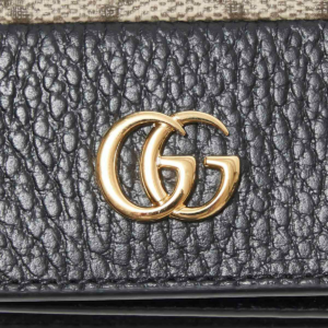 Vi Gucci GG Marmont Card Case 'Black' 658610-17WAG-1283