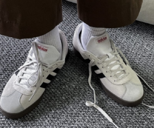 Giay Adidas VL Court Lifestyle Skateboarding 'Grey' HQ1802