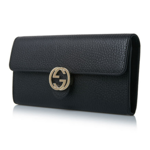 Vi Gucci GG Interlocking Continental 'Black' 615524-CAO0G-1000