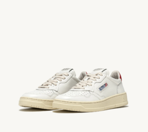 Giay Autry Medalist Low Leather 'White Red' AULM-LL21