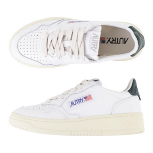 Giay Autry Medalist Low Leather 'White Green' AULW-LL47